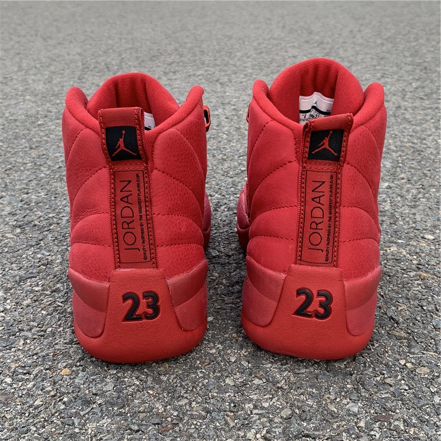 air jordan 12 bulls gym red black