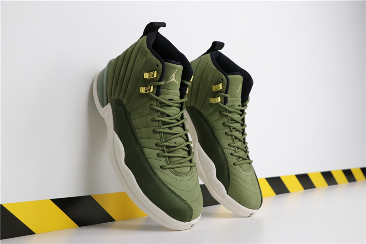 retro 12 cp3 olive canvas