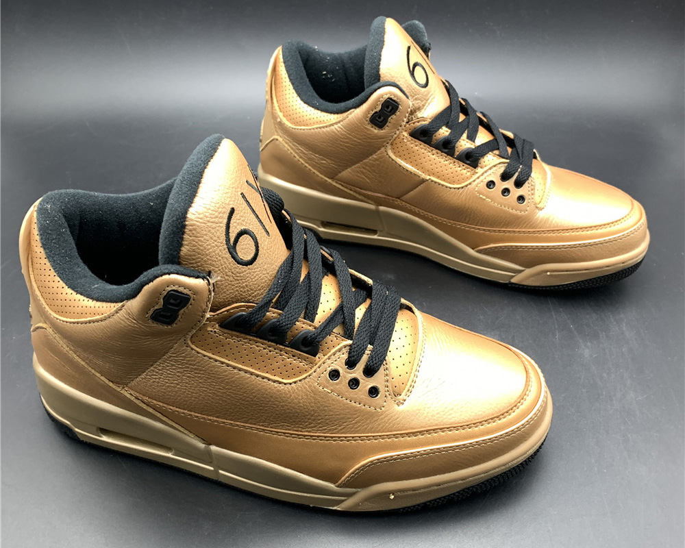 air jordan 3 gold