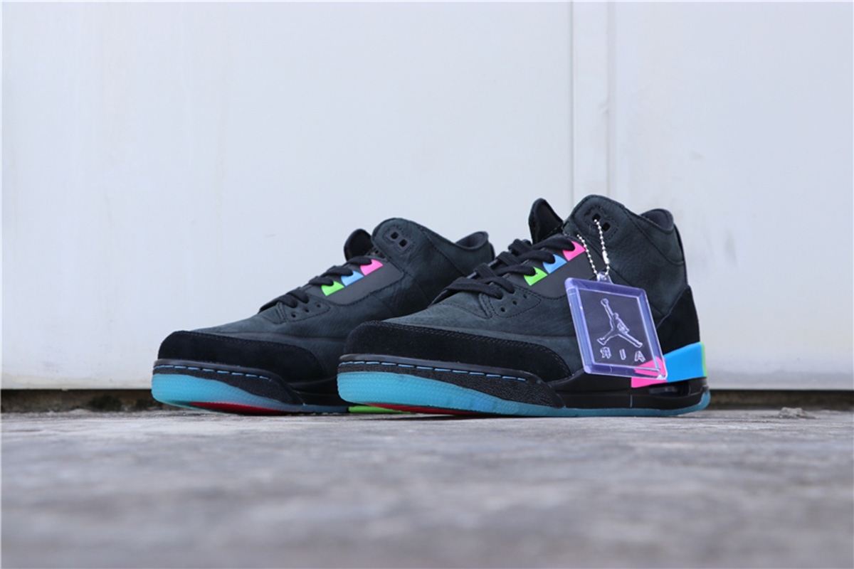 Air Jordan 3 Quai 54 Black Electric Green Infrared 23 Black For Sale The Sole Line