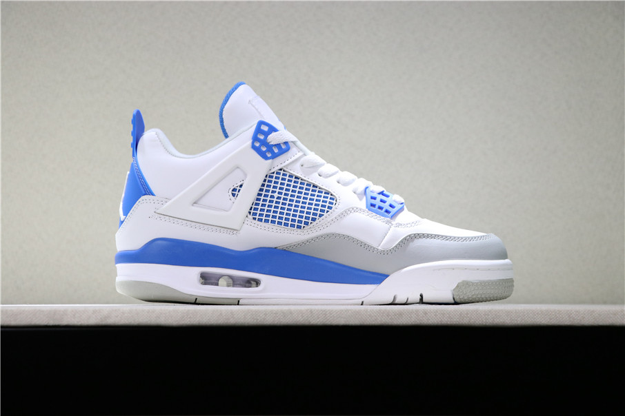 jordan 4 blue and white