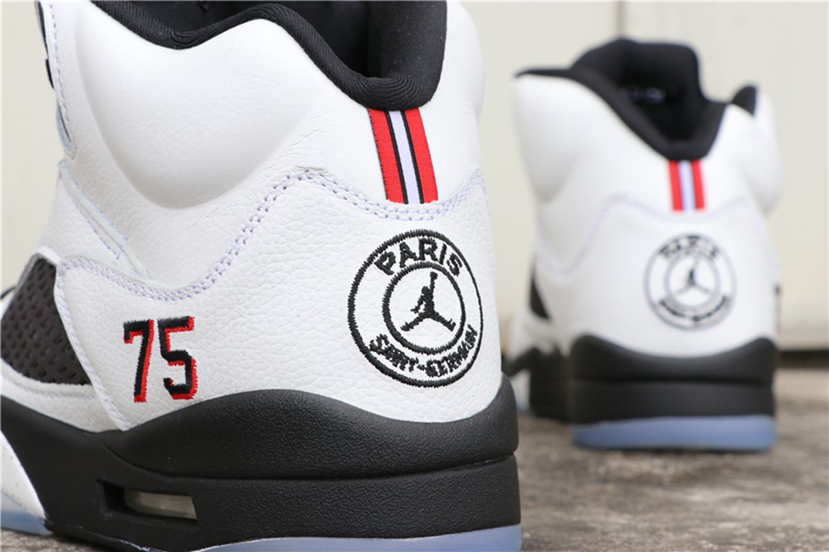 air jordan 5 psg white