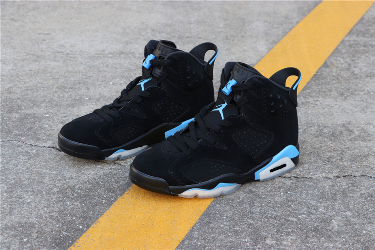 blue air jordan 6