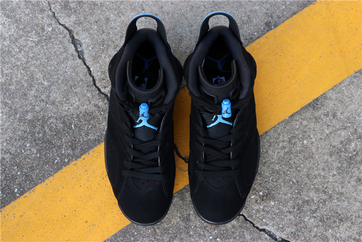 jordan 6 unc black university blue