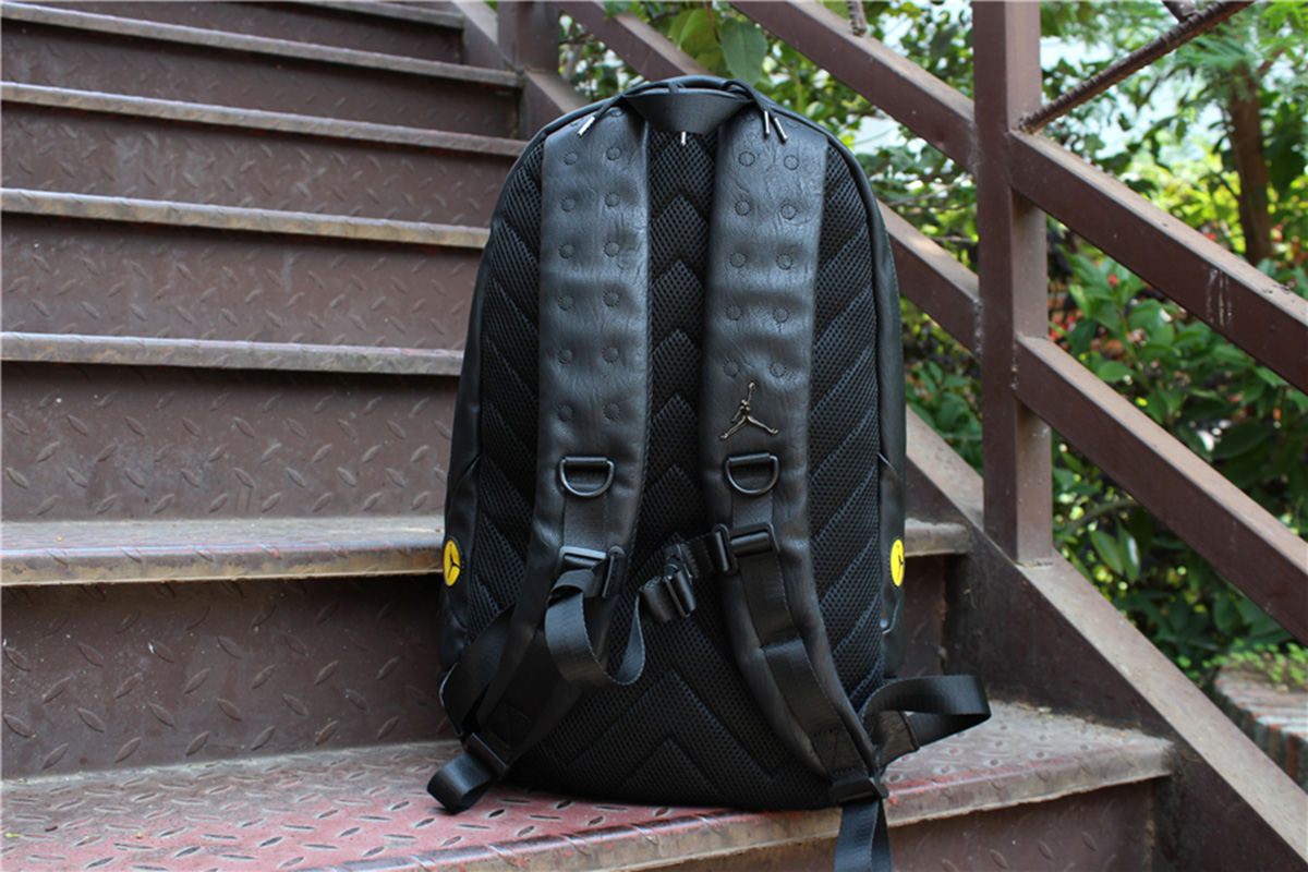 jordan retro 13 backpack white and gold