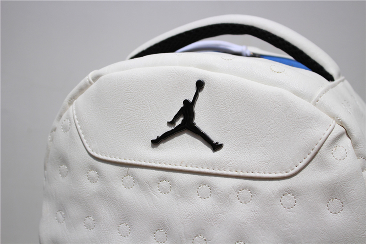 jordan retro 13 backpack black and white