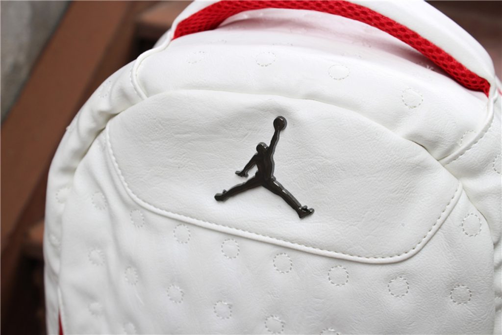 jordan retro 13 backpack red and white