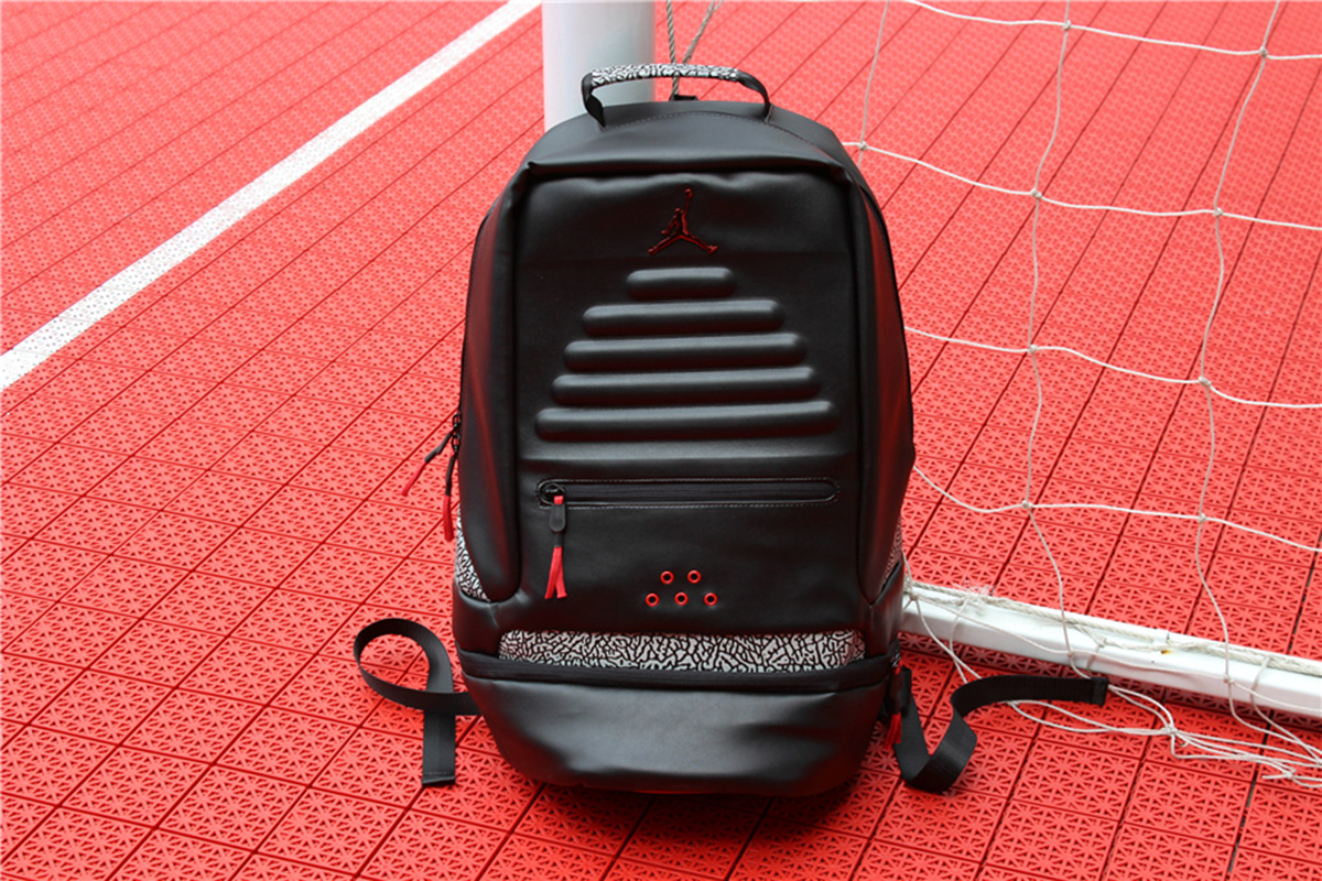 red and black jordan backpack