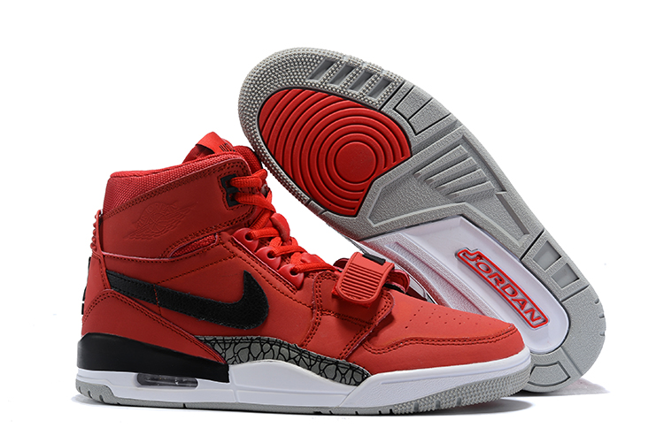 jordan legacy 312 red and black