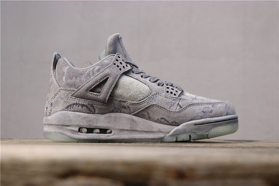 KAWS x Air Jordan 4 Grey Suede 930155 