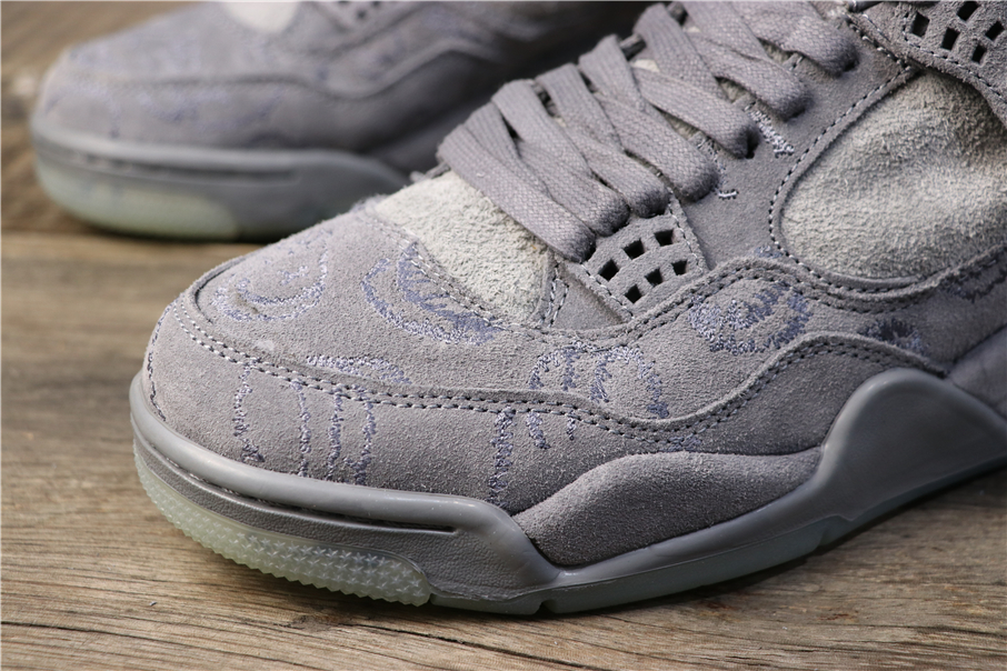 gray suede jordan 4