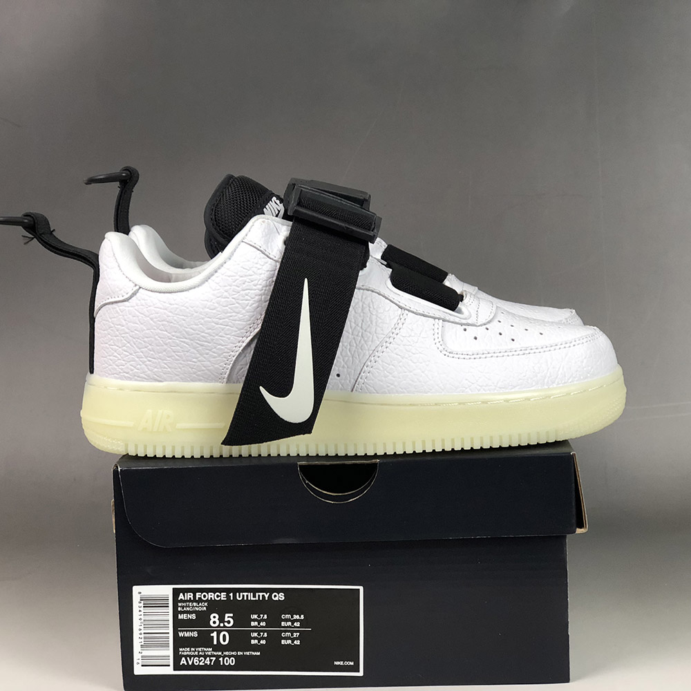 mens black air force 1 utility