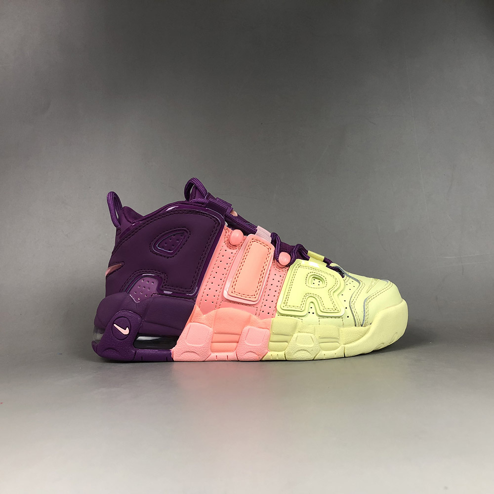 uptempo purple pink yellow