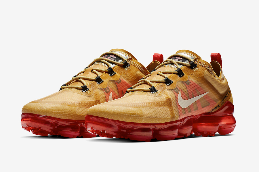 nike air vapormax 2019 gold