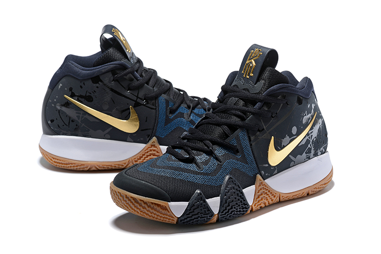 kyrie 4 blue and black