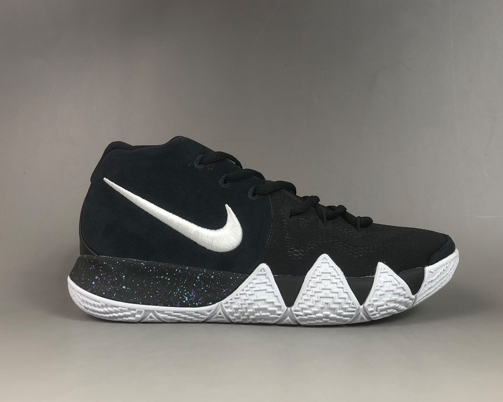 white and black kyrie 4