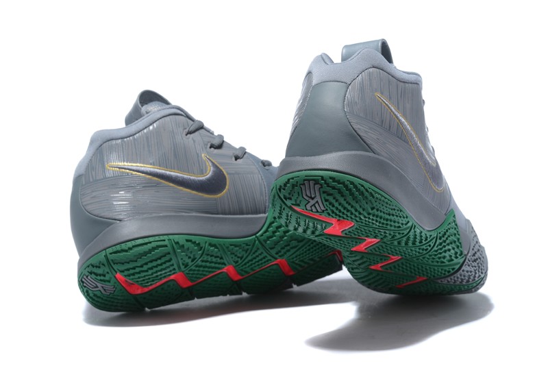 kyrie 4 gray and green