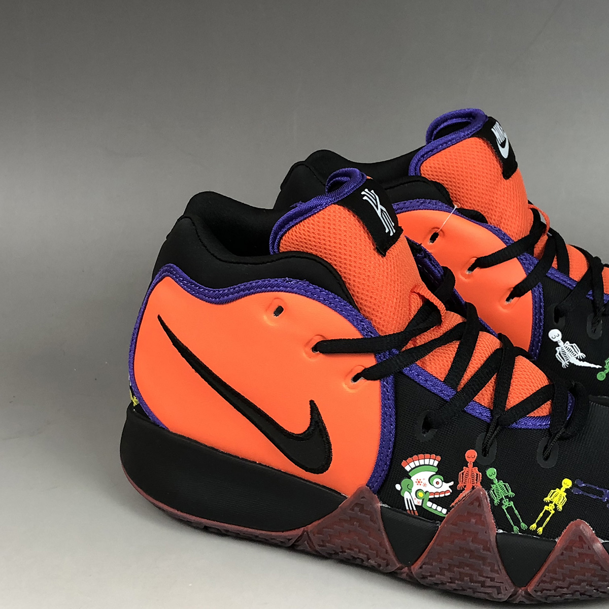 kyrie 4 orange black