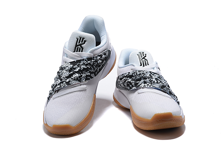 kyrie shoes white and black