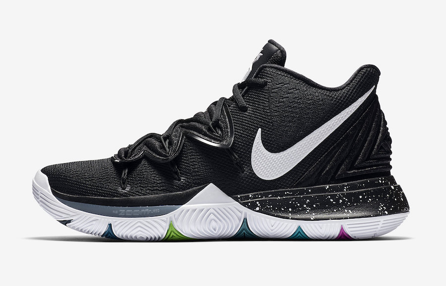 kyrie 5 black and grey