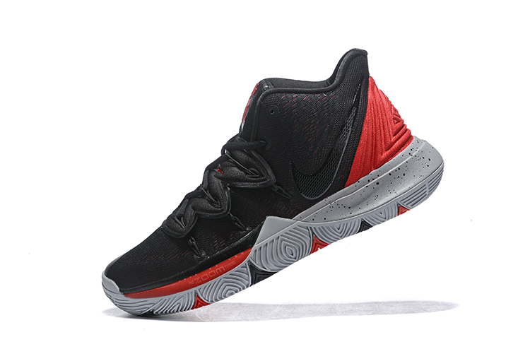 kyrie shoes red and black