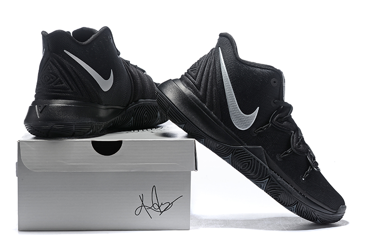 kyrie 5 black on black