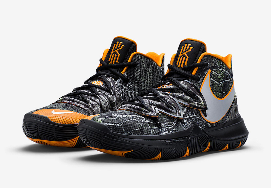 kyrie 5 orange and black