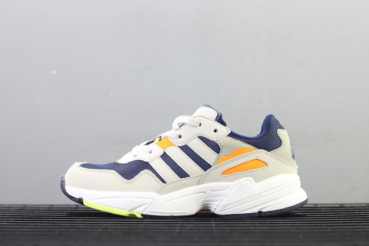 adidas Yung 96 Cloud White/Navy Blue-Yellow For Sale – The Sole Line