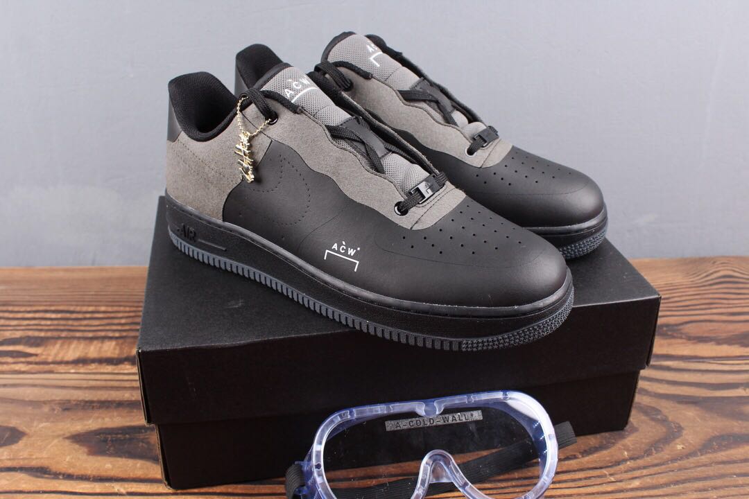 nike air force 1 a cold wall black