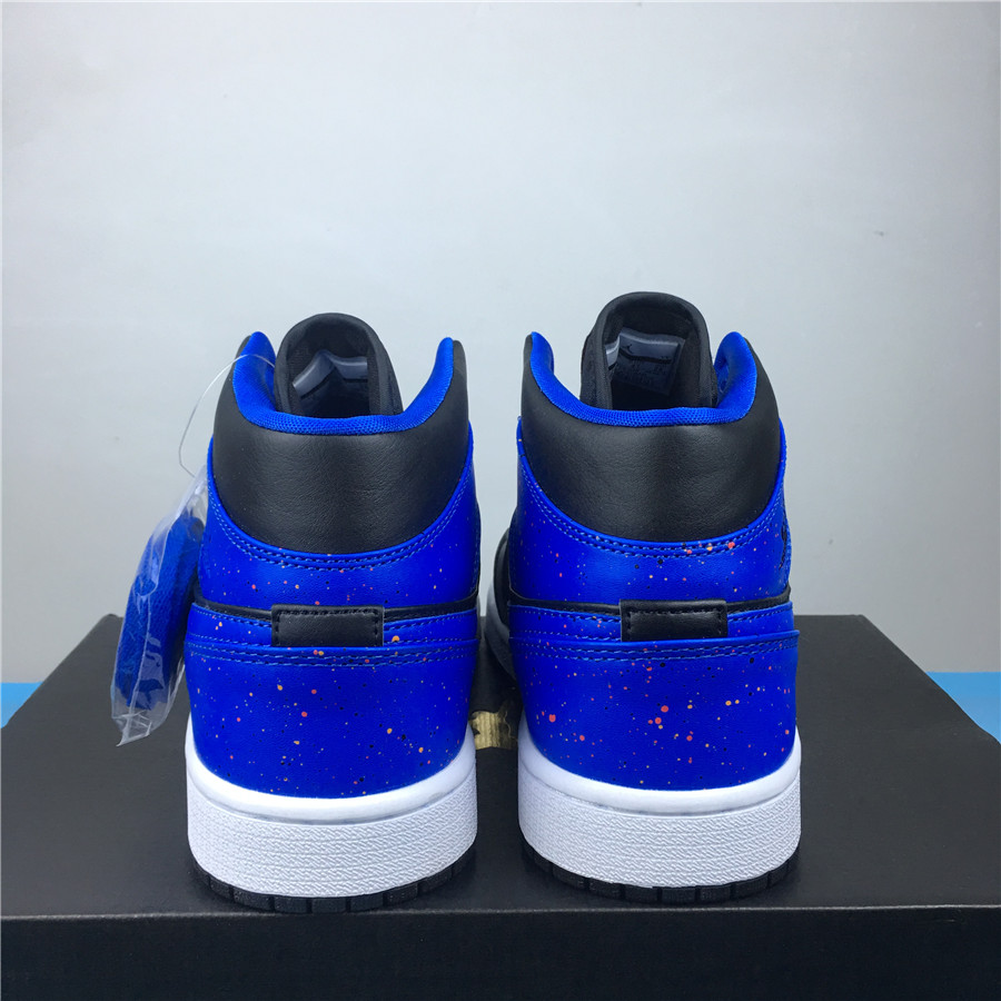 orange black blue jordan 1