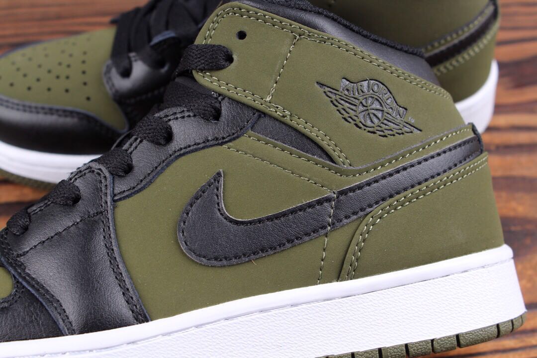 olive and black jordan 1