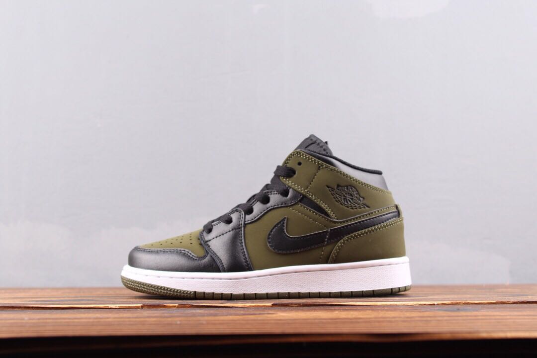 air jordan 1 mid olive canvas