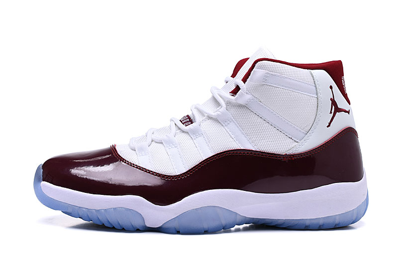 Air Jordan 11 White/Wine Red For Sale 