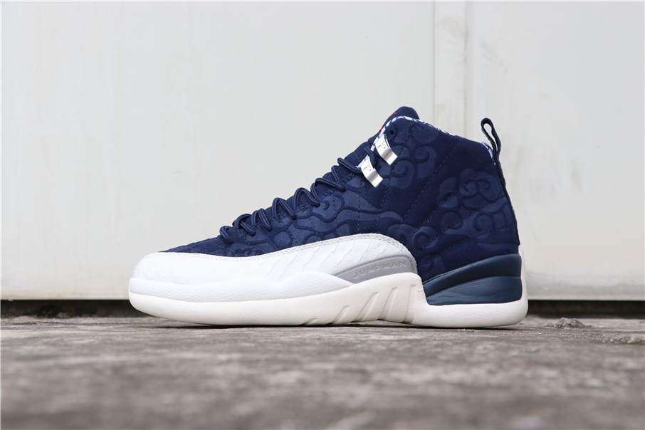 Blue and white on sale 12 jordans 2018
