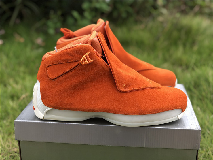 Air Jordan 18 Orange Suede AA2494-801 