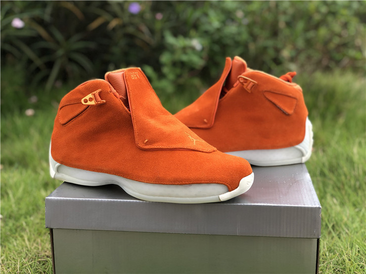 jordan 18 orange on feet