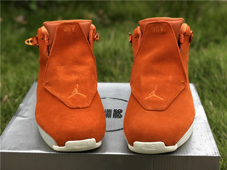 air jordan 18 orange suede