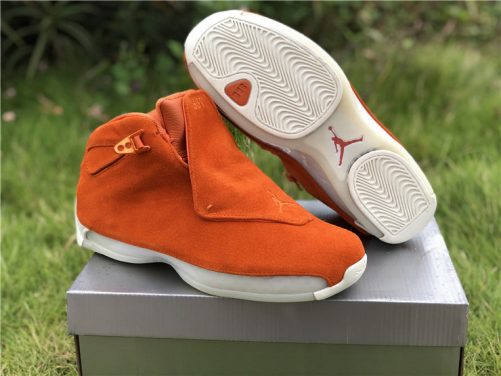 jordan 18 orange on feet