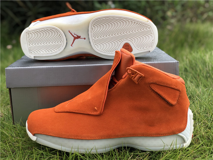 jordan 18 orange on feet