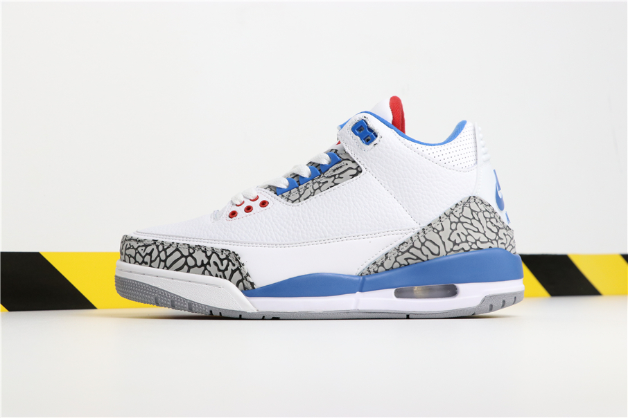 jordans white blue and red