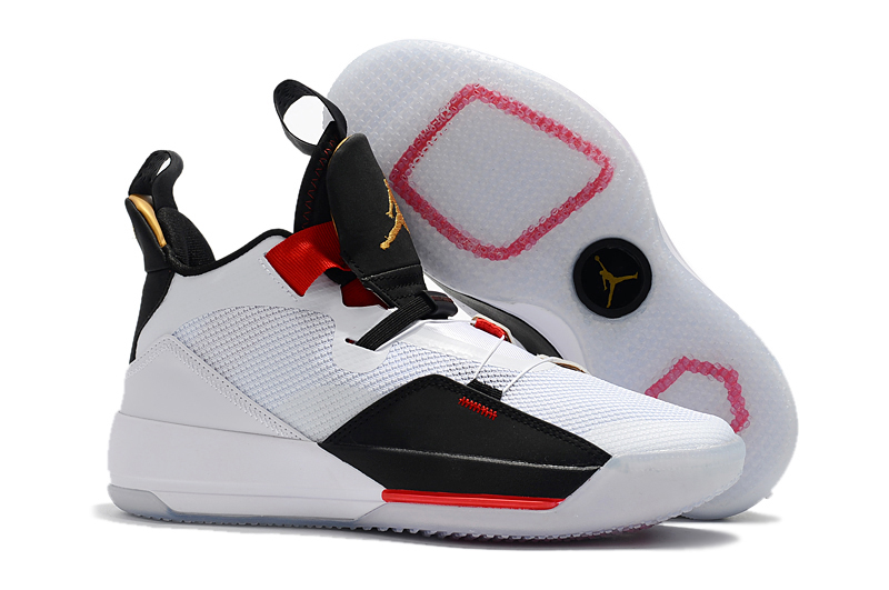 Air Jordan 33 “Future of Flight” White/Metallic Gold/Black-Vast Grey – The Sole Line