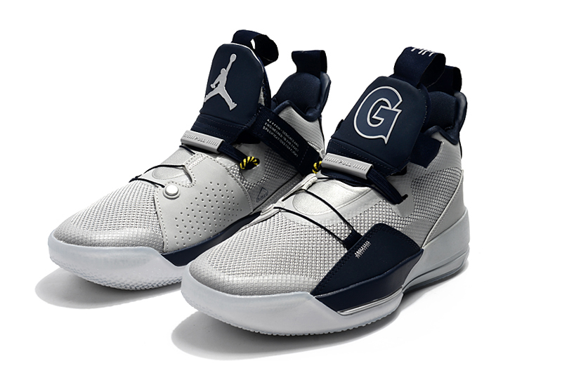 Air Jordan 33 Georgetown Hoyas PE Grey 