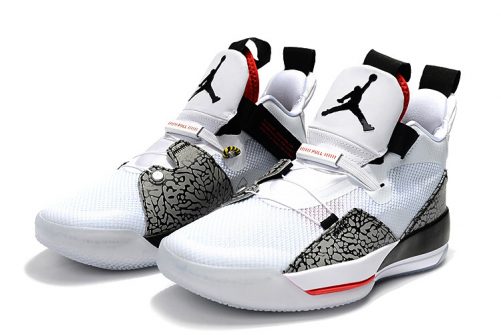 jordan 33 white black red