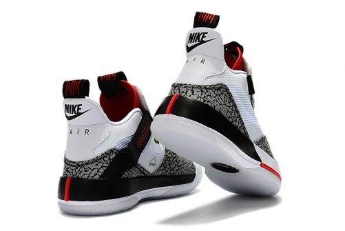 jordan 33 white black red