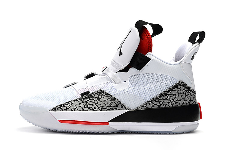 Air Jordan 33 XXXIII White/Black-Red 