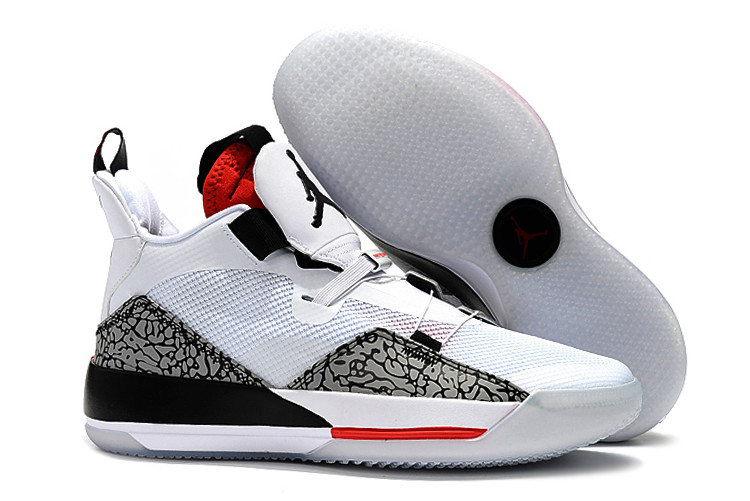 Air Jordan 33 XXXIII White/Black-Red 