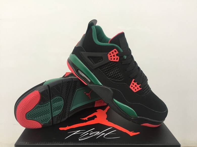 jordan 4 black green red