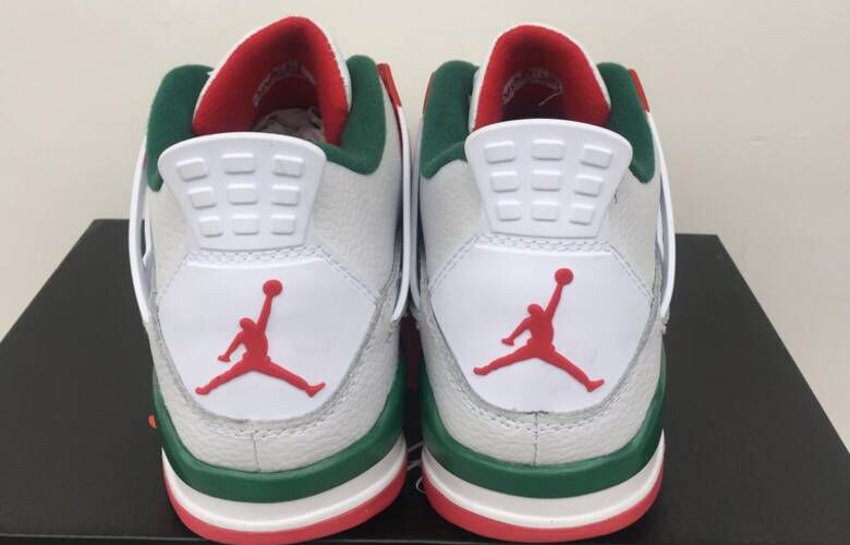 jordan 4 white and green