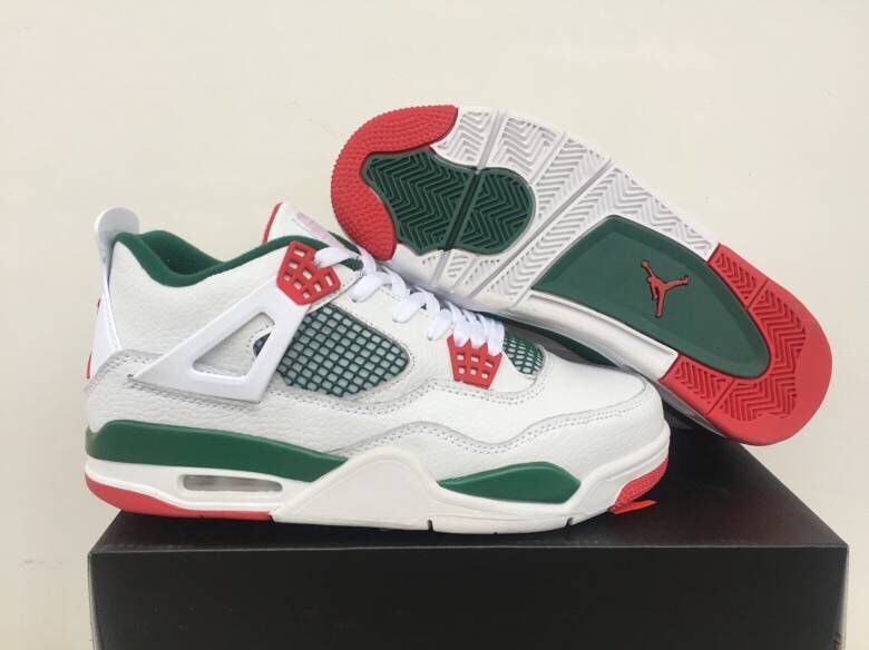 jordan 4 green and red