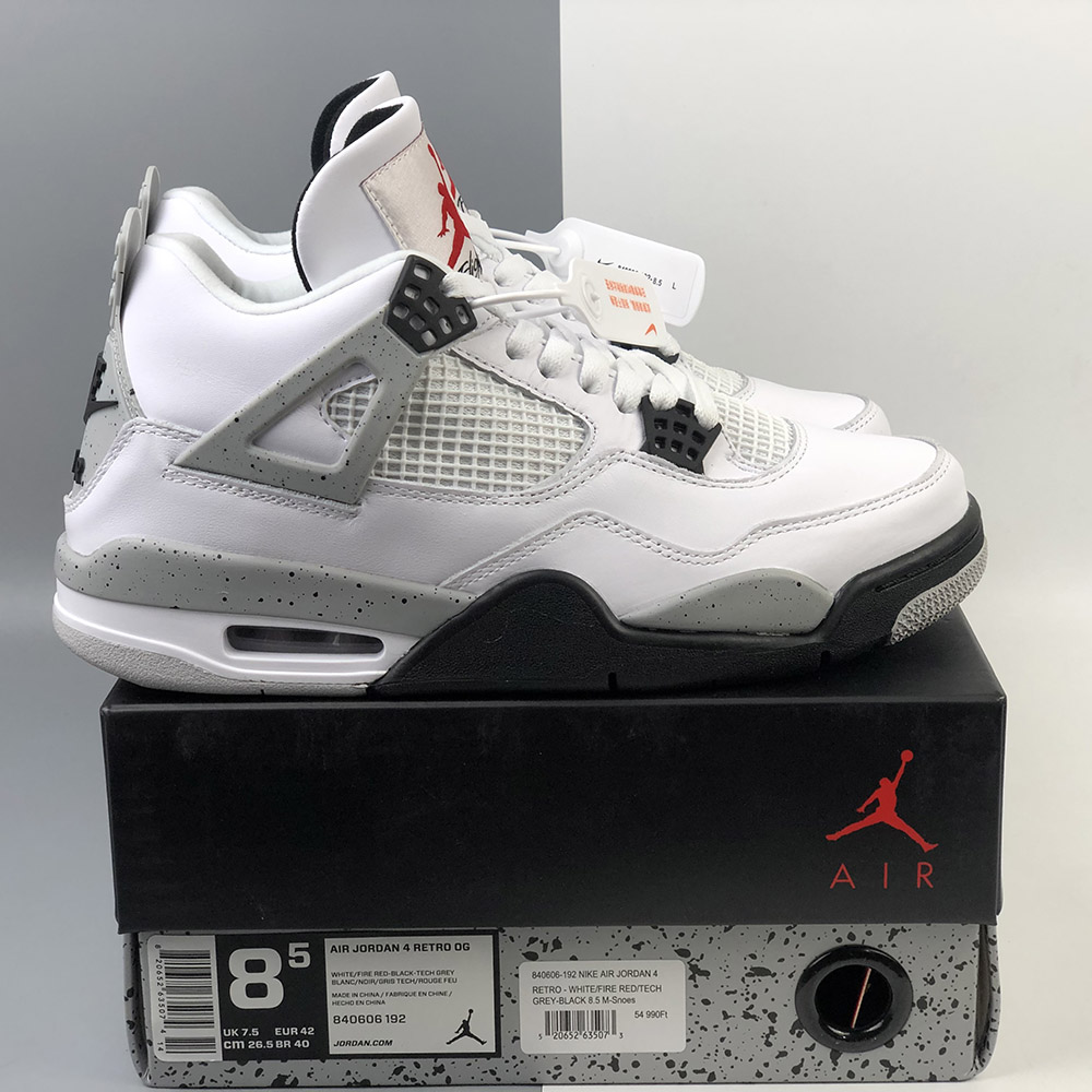 air jordan 4 white cement for sale